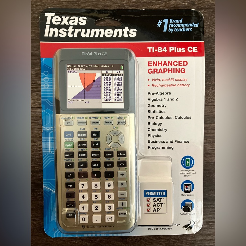 Texas Instruments Graphing Calculator TI 84 Plus CE